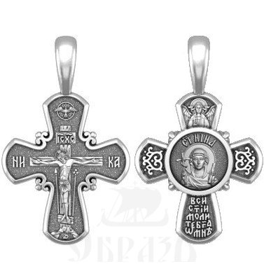 крест святая равноапостольная нина просветительница грузии, серебро 925 проба (арт. 33.031)